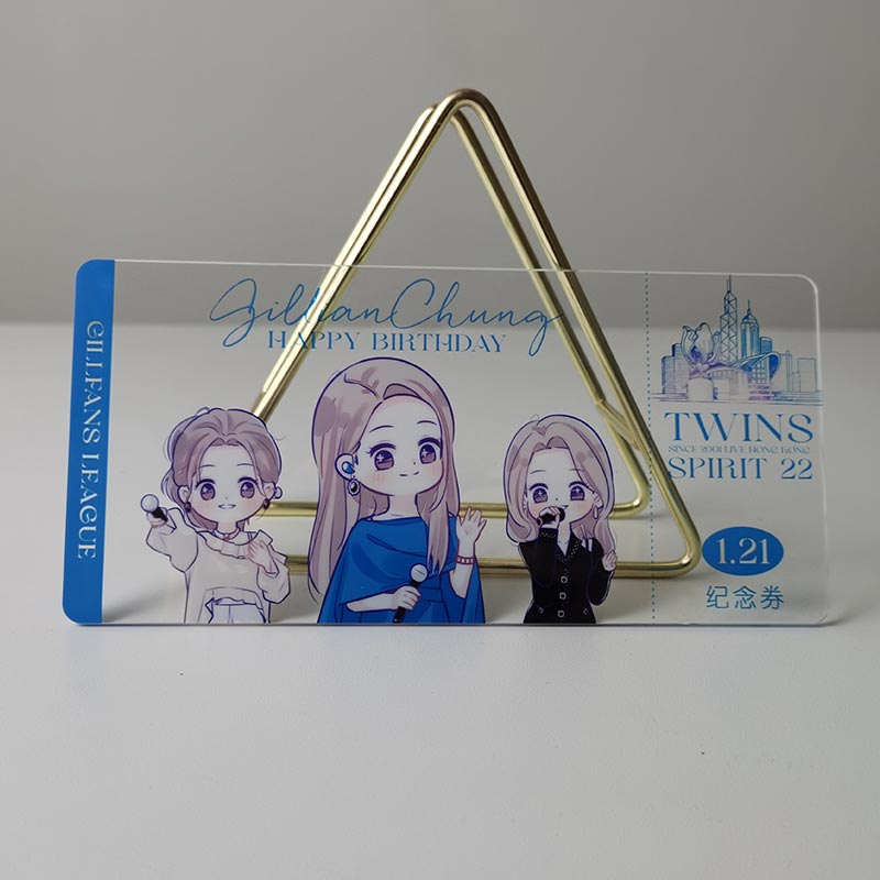 Thẻ acrylic trong suốt